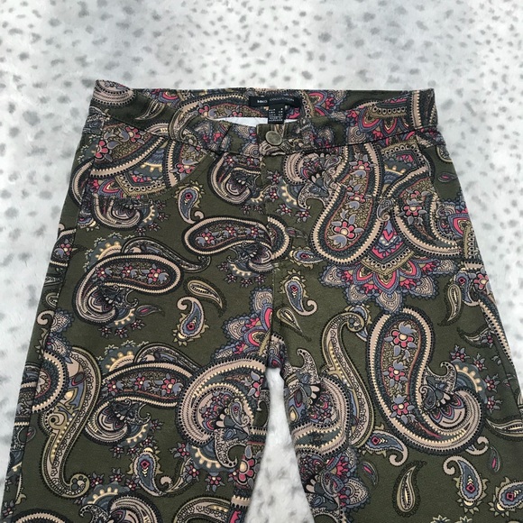 70’s Inspired Paisley Print Skinny Jegging - Picture 3 of 7